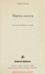 Cover of Marea oscura