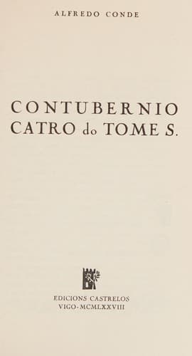 Cover of Contubernio Catro de Tomé