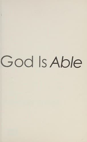Cover of God is able