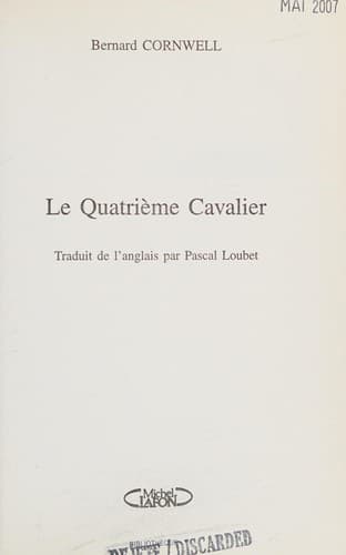 Cover of Le quatrième cavalier