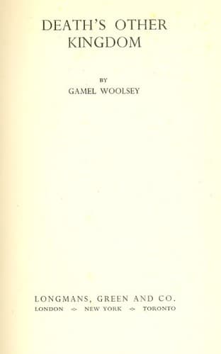 Cover of Death's Other Kingdom