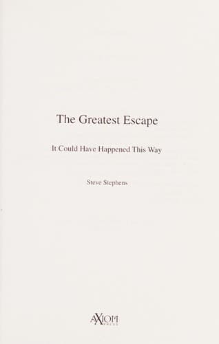 Cover of The greatest escape