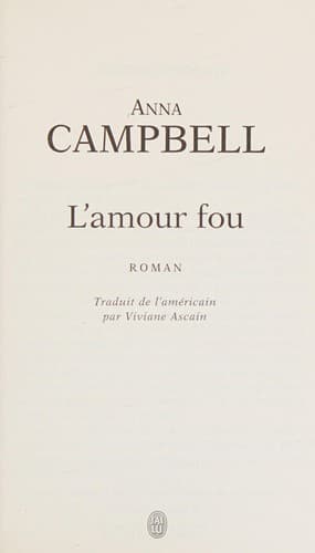 Cover of L'amour fou