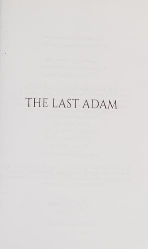 Cover of The last Adam