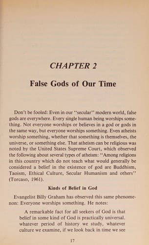 Cover of False gods of our time