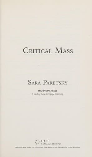 Cover of Critical mass