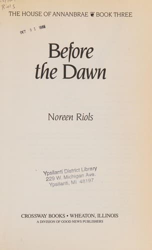 Cover of Before the dawn