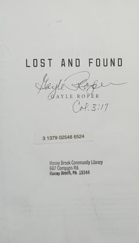 Cover of Lost and found