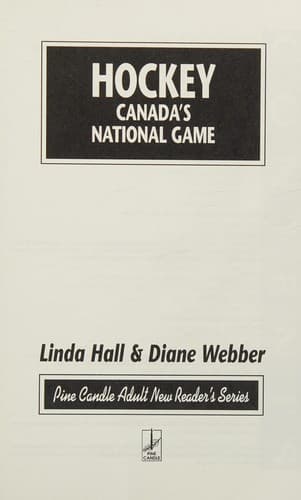 Cover of Hockey Canada's National Game