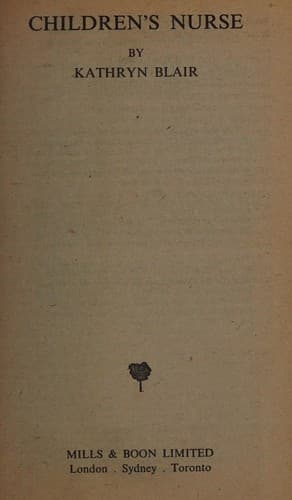 Cover of Children's Nurse