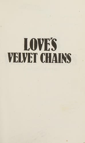 Cover of Love's velvet chains