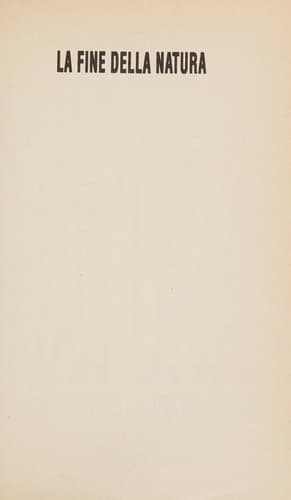 Cover of La fine della natura