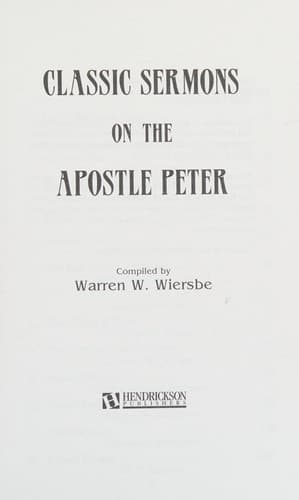 Cover of Classic sermons on the Apostle Peter
