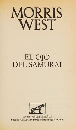 Cover of El ojo del samurai