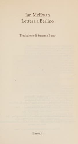 Cover of Lettera a Berlino