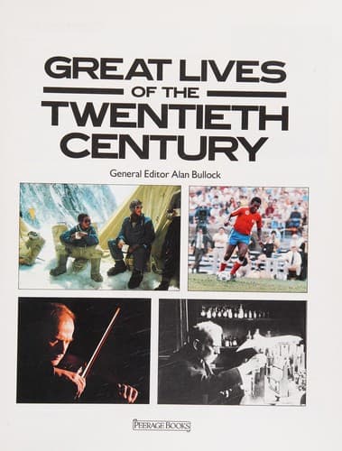 Cover of Great lives of the twentieth century