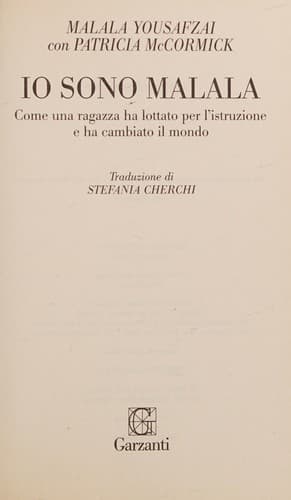 Cover of Io sono Malala