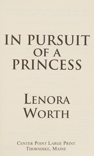 Cover of In pursuit of a princess