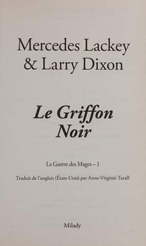 Cover of Le griffon noir