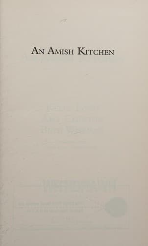 Cover of An Amish kitchen