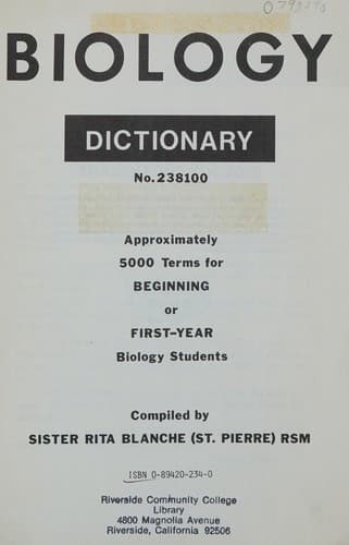 Cover of Biology Dictionary