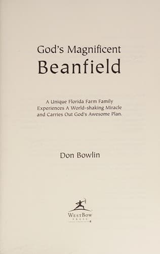 Cover of God's Magnificent Beanfield