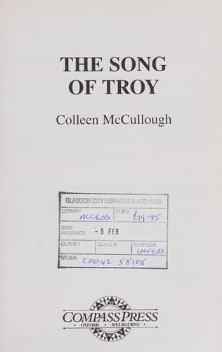 Cover of The song of Troy