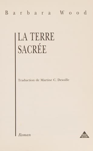 Cover of La terre sacrée