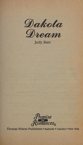 Cover of Dakota Dream (Promise Romances, No 29)