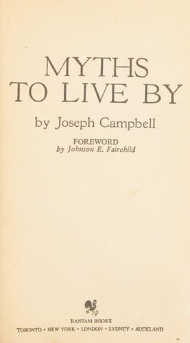 Cover of Myths to live by
