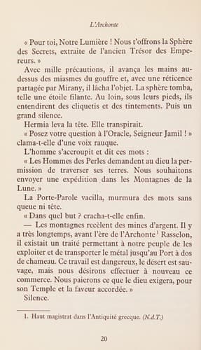 Cover of L'archonte