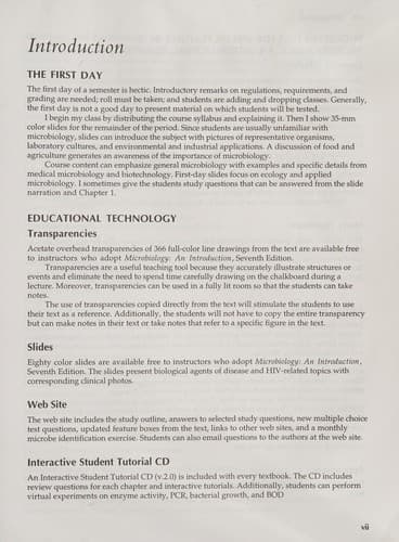 Cover of Instructor's guide/test bank for microbiology