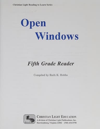 Cover of Open windows