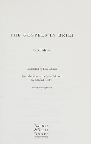Cover of Gospels in Brief