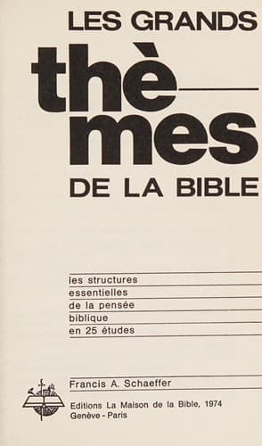 Cover of Les grands themes de la bible