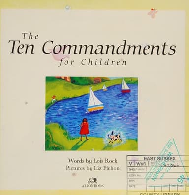 Cover of Ten Commandments for Children