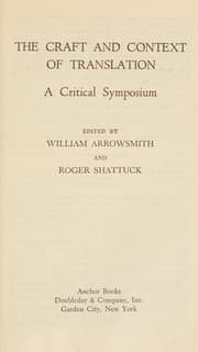 Cover of The craft & context of translation