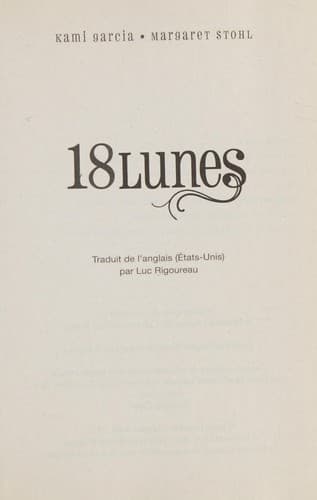 Cover of 18 Lunes