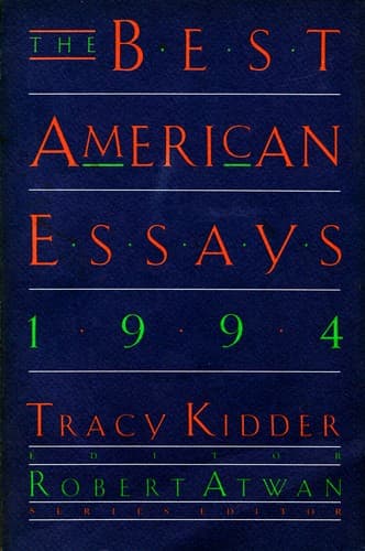 Cover of The best American essays, 1994