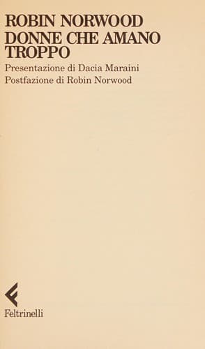 Cover of Donne che amano troppo