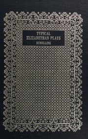 Cover of Typical Elizabethan plays