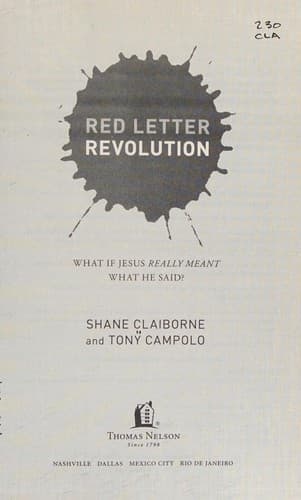 Cover of Red letter revolution