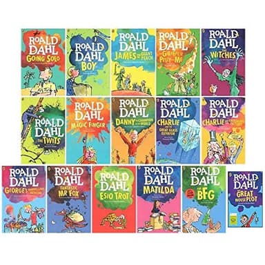 Cover of George's Marvelous Medicine / The BFG / Matilda / Esio Trot / Fantastic Mr. Fox / Charlie and the Chocolate Factory / Charlie and the Great Glass Elevator / Danny the Champion of the World / The Magic Finger / The Twits