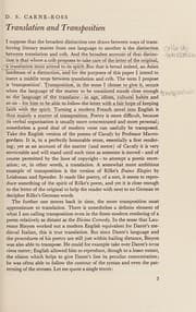 Cover of Craft and Context of Translation