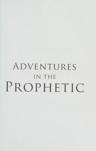 Cover of Adventures in the prophetic