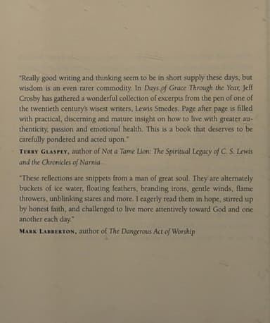 Cover of Days of Grace Through the Year (Through the Year Devotionals)