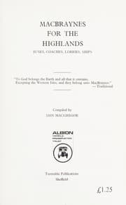 Cover of MacBraynes for the Highlands