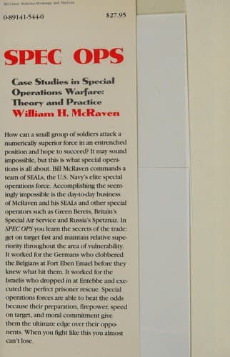 Cover of Spec ops