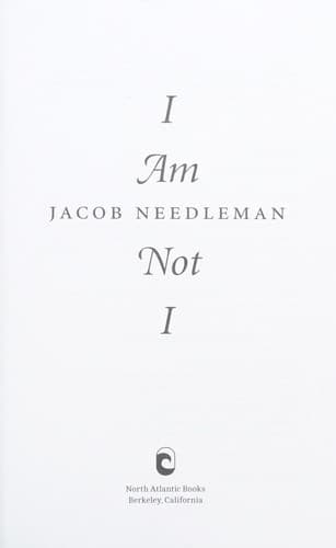 Cover of I am not I
