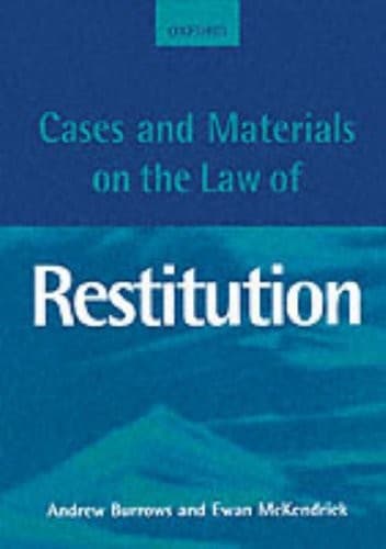 Cover of Cases and Materials on the Law of Restitution